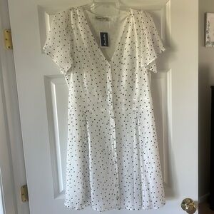 Abercrombie and fitch white dress with black polka dots. Bought from Marshall’s